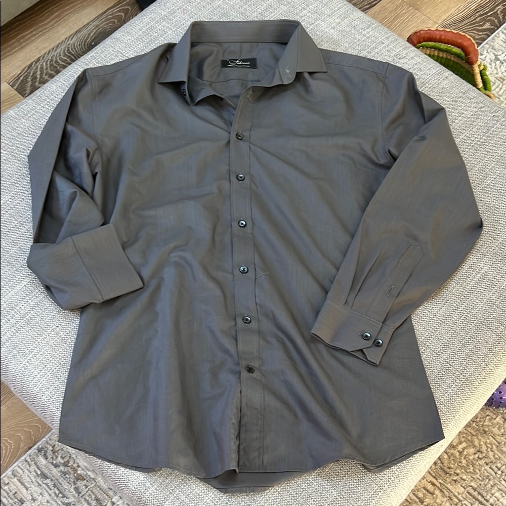 Men's Charcoal Dress Shirt